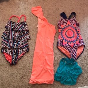 GIRLS SWIM WEAR SIZES L-XL with NAME BRANDS